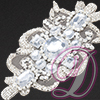 Beaded Applique (Motif) with Rhinestone Accents